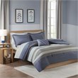 Pemberly Row 6-Piece Polyester Comforter and Sheet Set in Blue/Gray