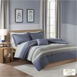 Pemberly Row 6-Piece Polyester Comforter and Sheet Set in Blue/Gray