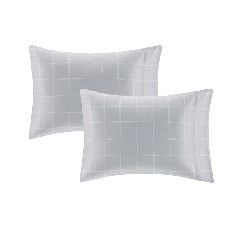 Pemberly Row 6-Piece Polyester Comforter and Sheet Set in Blue/Gray