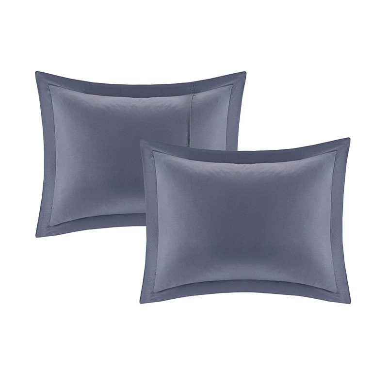 Pemberly Row 6-Piece Polyester Comforter and Sheet Set in Blue/Gray