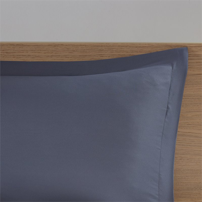 Pemberly Row 6-Piece Polyester Comforter and Sheet Set in Blue/Gray