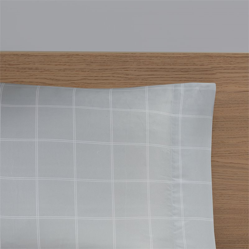 Pemberly Row 6-Piece Polyester Comforter and Sheet Set in Blue/Gray