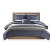 Pemberly Row 6-Piece Polyester Comforter and Sheet Set in Blue/Gray