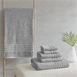Pemberly Row 6-Piece Cotton Sustainable Blend Towel Set in Gray