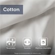 Pemberly Row Contemporary 7-Piece Cotton Printed Comforter Set in Black