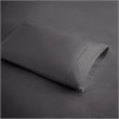 Pemberly Row 600 Thread Count Cooling Cotton Blend 4 PC Sheet Set in Charcoal