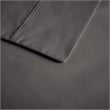 Pemberly Row 600 Thread Count Cooling Cotton Blend 4 PC Sheet Set in Charcoal