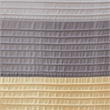 Pemberly Row Contemporary Faux Silk Shower Curtain in Yellow 72x72