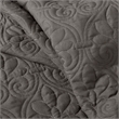 Pemberly Row 3-Piece Fabric Fitted Bedspread Set in Charcoal
