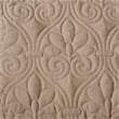 Pemberly Row Contemporary 3-Piece Fabric Fitted Bedspread Set in Khaki