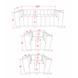 Pemberly Row 3-PC Living Room Furniture Velvet Sofa+2-Armchairs Set-Half white
