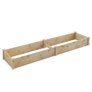 Pemberly Row Wooden Vegetable Raised Garden Bed Patio Grow Flowers Planter