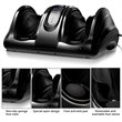 Pemberly Row ABS & Fabric Shiatsu Foot Massager w/ Remote Control in Black
