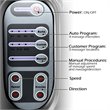 Pemberly Row ABS & Fabric Shiatsu Foot Massager w/ Remote Control in Black