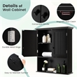 Pemberly Row Wall Mount Bathroom Cabinet Medicine Cabinet Storage Organizer