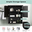 Pemberly Row Wall Mount Bathroom Cabinet Medicine Cabinet Storage Organizer