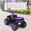 Pemberly Row 12V Kids 4 Wheeler ATV Quad Ride On Car w/ LED Lights Music USB