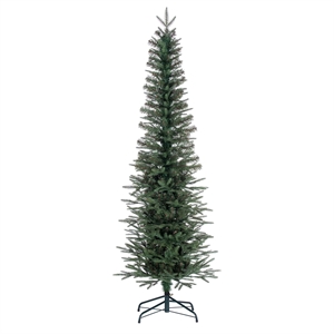 Pemberly Row 66&quot Plastic Bixley Pencil Fir Artificial Christmas Tree in Green