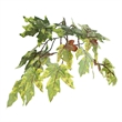 Pemberly Row 6' Artificial Frosted Maple Tree w/ Black Plastic Pot - Green/Brown