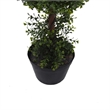 Pemberly Row 3' Plastic Artificial Double Ball Boxwood Topiary in Green