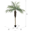 Pemberly Row Contemporary 7' Artificial Potted Phoenix Palm Tree