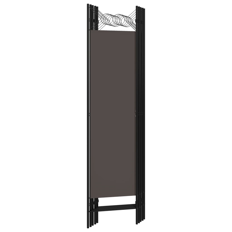 Pemberly Row Contemporary 5-Panel Room Divider in Anthracite