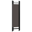 Pemberly Row Contemporary 5-Panel Room Divider in Anthracite