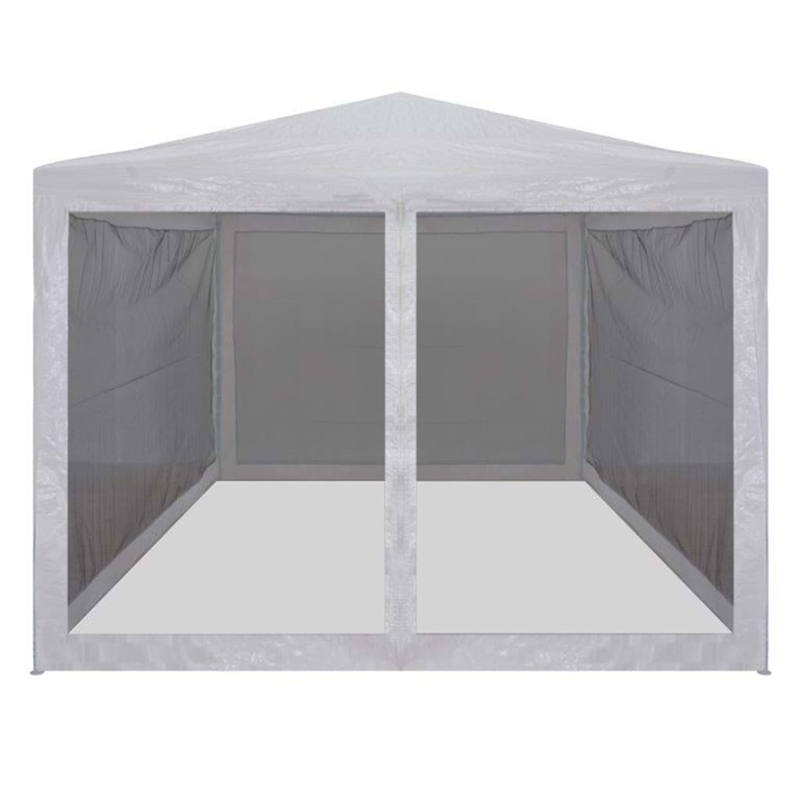 Pemberly Row 9.8' X 9.8' Party Tent With 4 Mesh Sidewalls in White