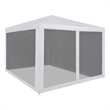 Pemberly Row 9.8' X 9.8' Party Tent With 4 Mesh Sidewalls in White