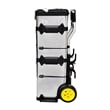 Pemberly Row 3-Part Rolling Tool Box With 2 Wheels in Black and Silver