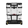 Pemberly Row 3-Part Rolling Tool Box With 2 Wheels in Black and Silver