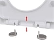 Pemberly Row Square Soft-Close Toilet Seat With Quick-Release in White