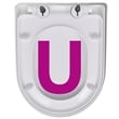 Pemberly Row Square Soft-Close Toilet Seat With Quick-Release in White