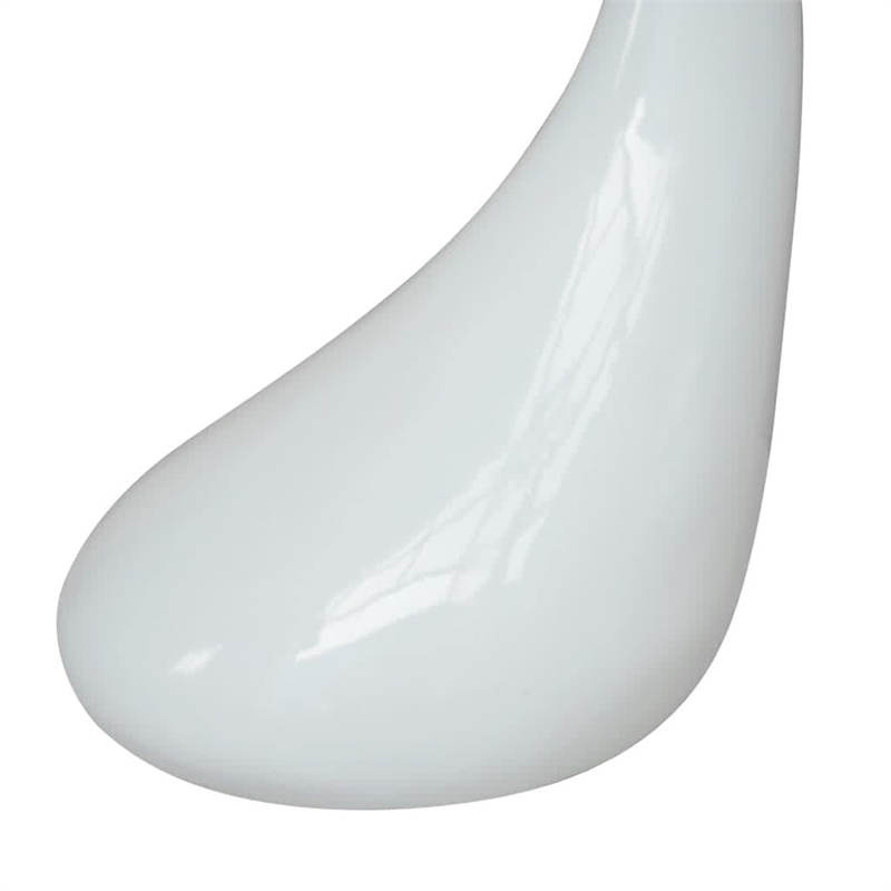 Pemberly Row 2 Piece Tempered Fiberglass Coffee Table in High Gloss White