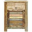Pemberly Row Vintage Reclaimed Solid Compact Durable Cabinet Wood in Multicolor