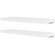 Pemberly Row MDF Wall Shelf With A Matte Finish in White (Set of 2)
