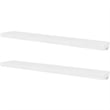 Pemberly Row 47.2 in Wide MDF Wall Mounting Shelf in White (Set of 2)