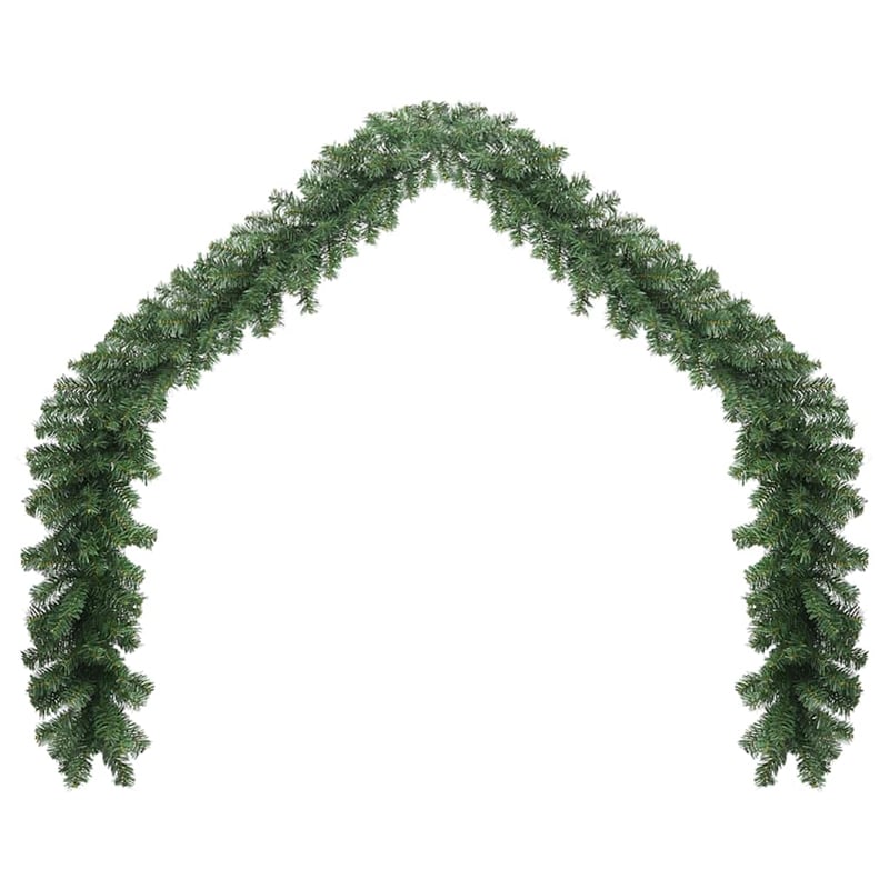 Pemberly Row 20m Artificial Greenery Decorative Inlays Garland in Green