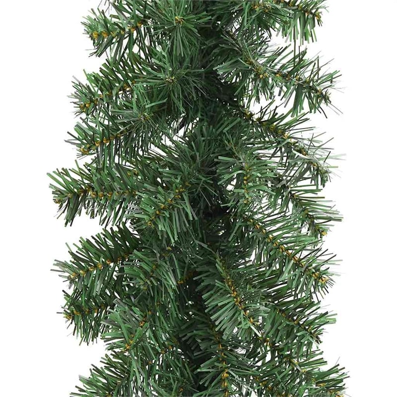 Pemberly Row 20m Artificial Greenery Decorative Inlays Garland in Green