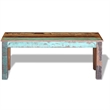 Pemberly Row Solid Reclaimed Wood Medium Durable Bench in Multicolour