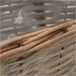 Pemberly Row Wicker Balcony Planter With Pe Lining Medium in Brown (Set of 2)