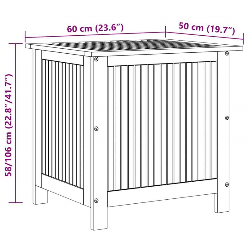 Pemberly Row Acacia Soild Wood finish Storage Box in Medium Rustic