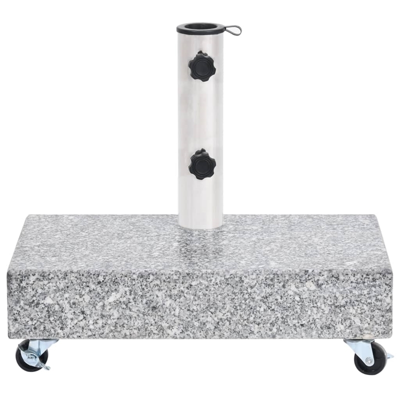 Pemberly Row Contemporary Light Granite Standard Umbrella Base in Grey