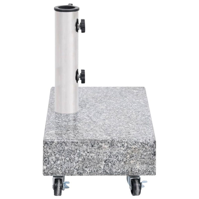 Pemberly Row Contemporary Light Granite Standard Umbrella Base in Grey