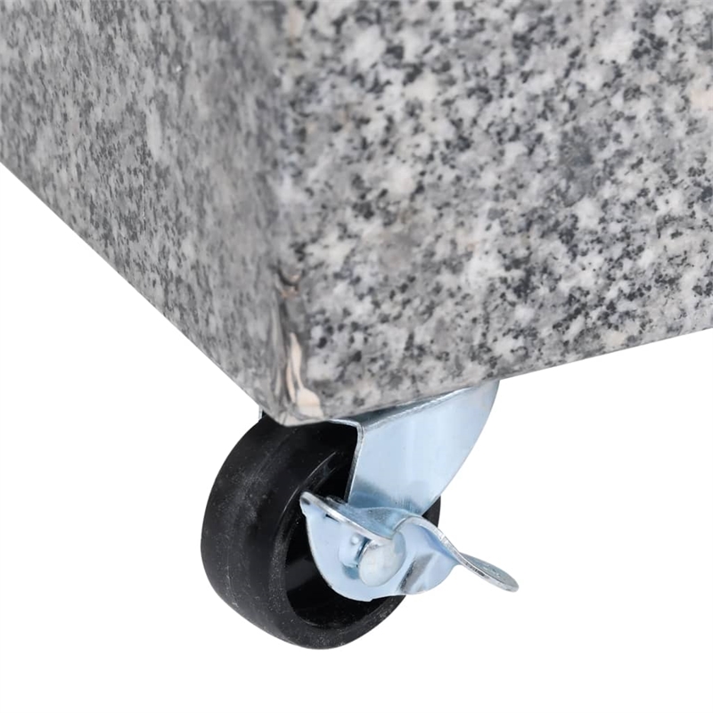 Pemberly Row Contemporary Light Granite Standard Umbrella Base in Grey