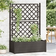 Pemberly Row Medium Polypropylene Garden Planter in Anthracite