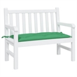 Pemberly Row Polyester Oxford Fabric Garden Bench Cushion in Green