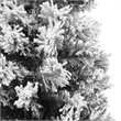 Pemberly Row PVC Artificial Christmas Tree w/ Steel Slim Ornaments in Green