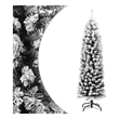 Pemberly Row PVC Artificial Christmas Tree w/ Steel Slim Ornaments in Green
