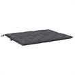 Pemberly Row Contemporary Garden Bench Cushion in Anthracite (Set of 2 )